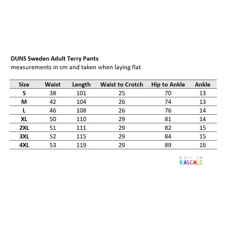 Adult's Surf Blue Terry Trousers-Duns Sweden-Modern Rascals