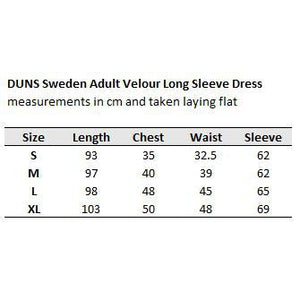 Adult's Tomato Velour Long Sleeve Dress - 1 Left Size S-Duns Sweden-Modern Rascals