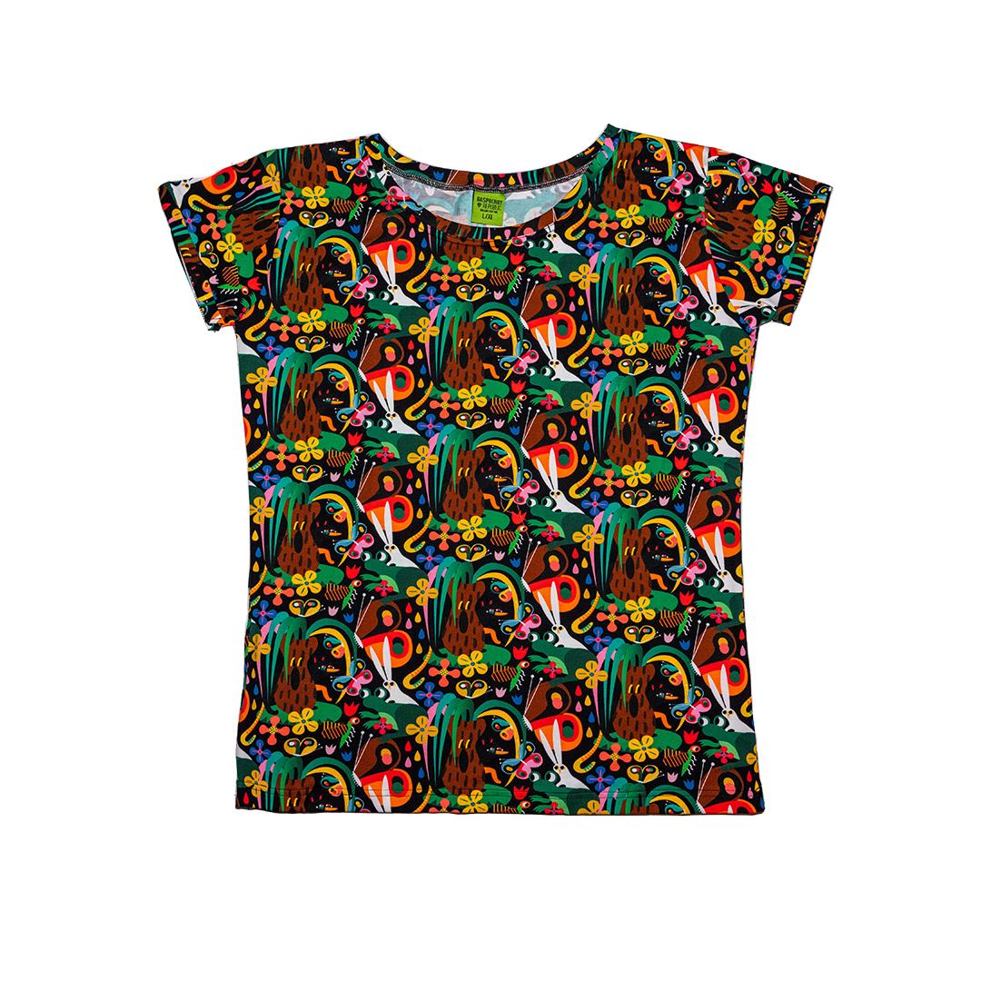 Adult's Tropic Twist Short Sleeve Shirt-Raspberry Republic-Modern Rascals