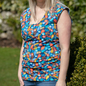 Adult's Tropic Wrap Over Short Sleeve Shirt-Piccalilly-Modern Rascals