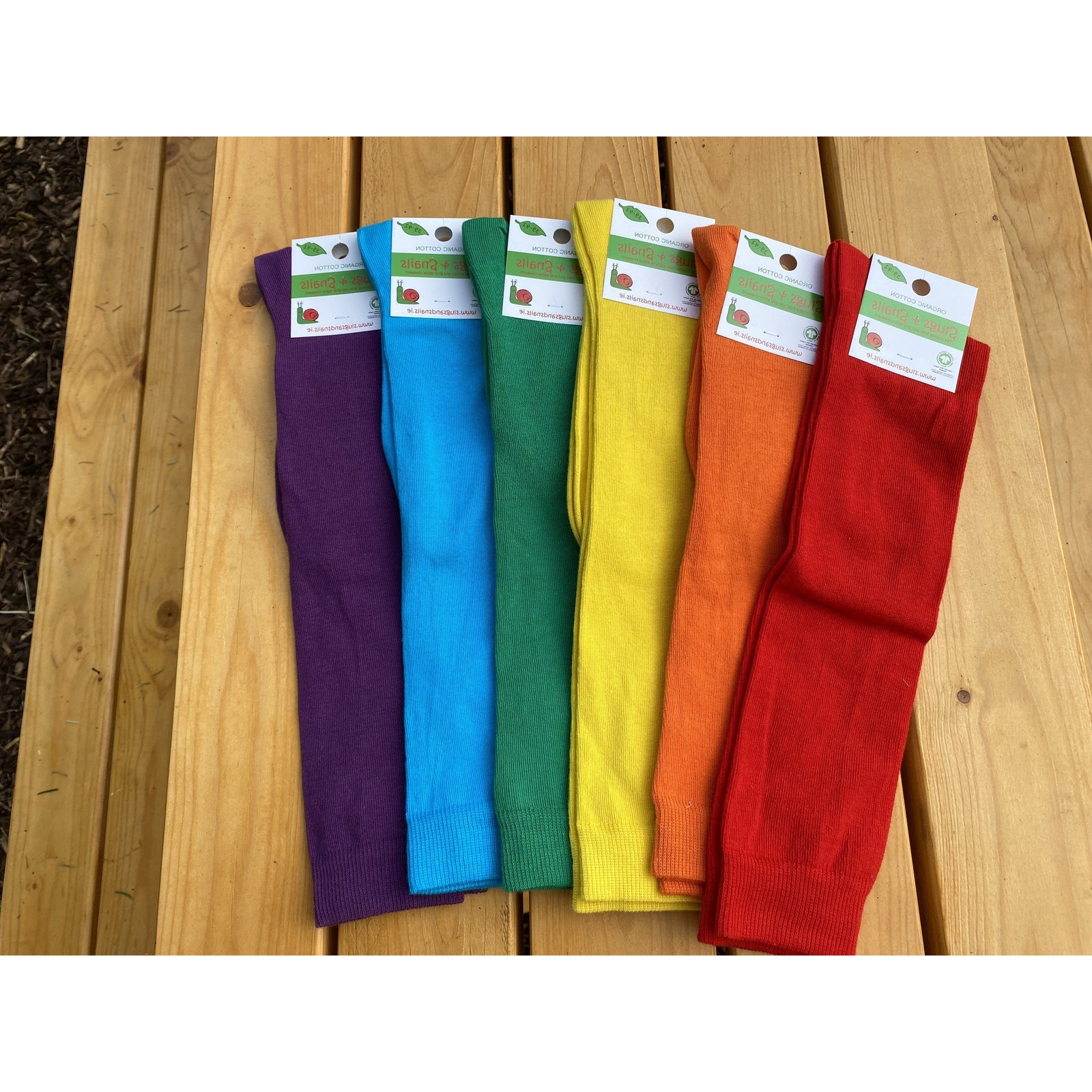 Adult's Turquoise Knee Socks-Slugs and Snails-Modern Rascals