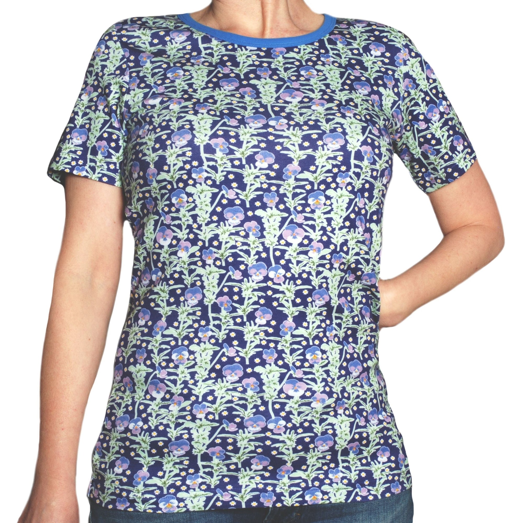 Adult's Viola - Mazarine Blue Short Sleeve Shirt - 2 Left Size 4XL-Duns Sweden-Modern Rascals