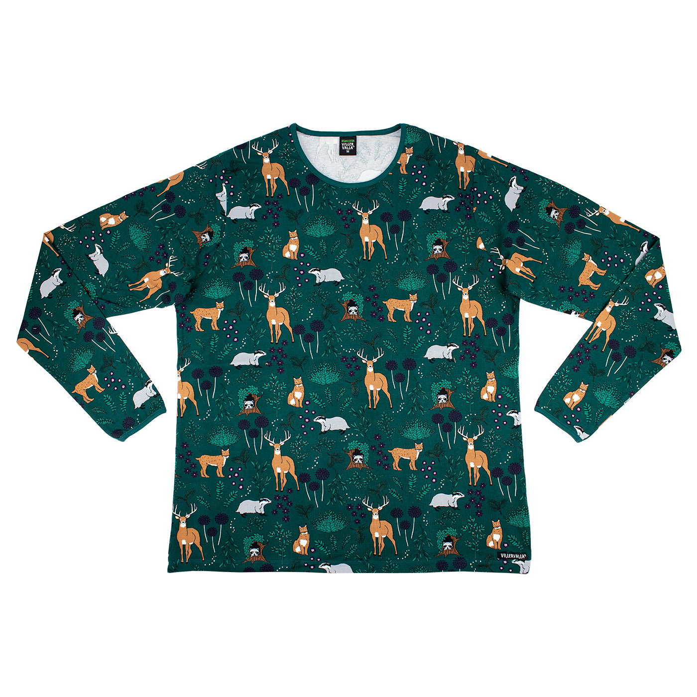 Adult's Winter Forest Long Sleeve Shirt in Cypress - 1 Left Size S-Villervalla-Modern Rascals