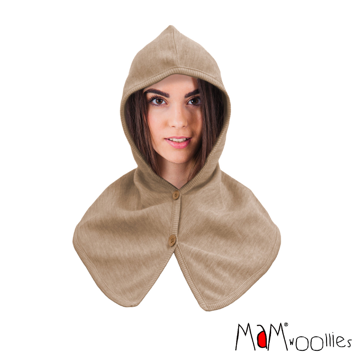 Adult's Wool Coconut Button Balaclava - Multiple Colours-ManyMonths Nature Woolies-Modern Rascals