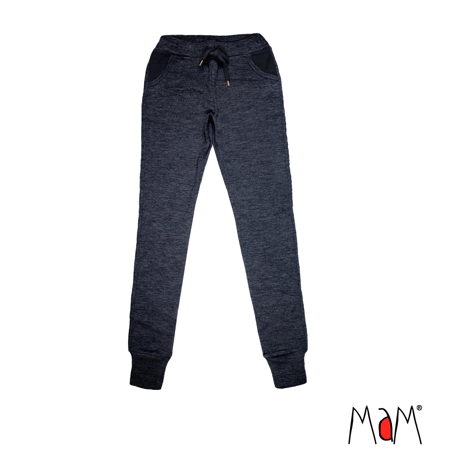 Adult's Wool Joggers - Foggy Black-ManyMonths Nature Woolies-Modern Rascals