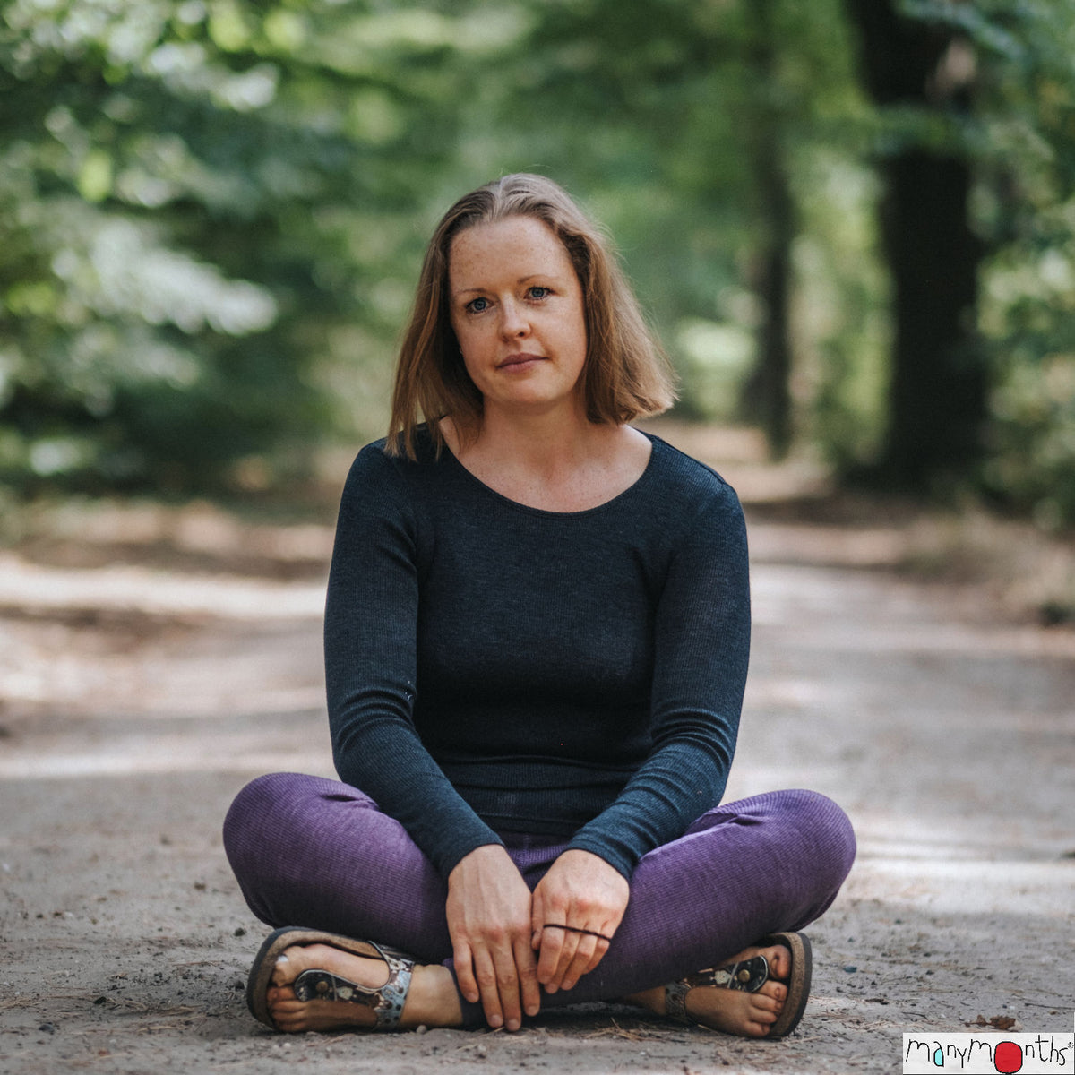 Adult's Wool Leggings - Foggy Black-ManyMonths Nature Woolies-Modern Rascals