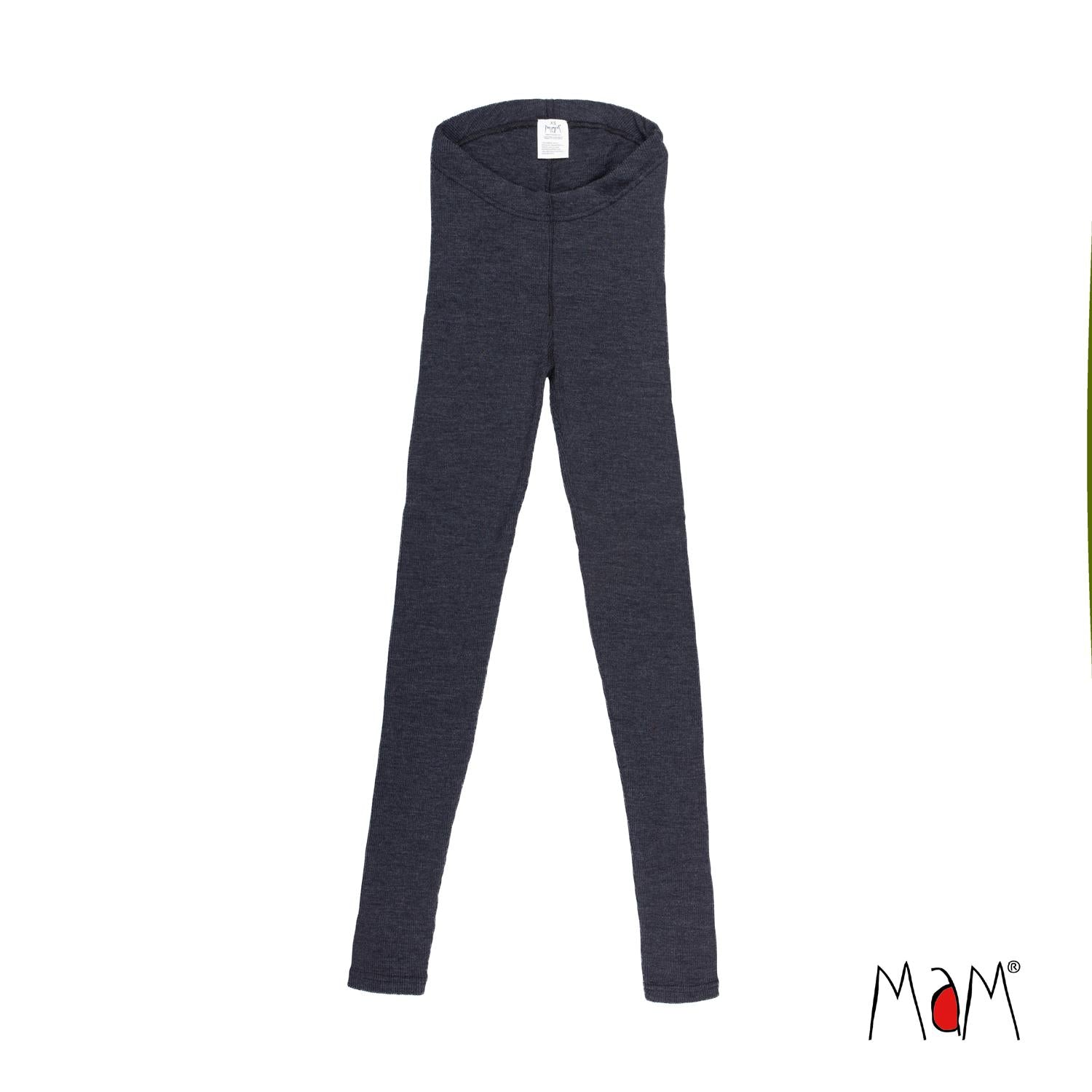 Adult's Wool Leggings - Foggy Black-ManyMonths Nature Woolies-Modern Rascals