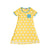 Adult's Yellow Hearts Short Sleeve A-Line Dress - 2 Left Size S & XL-Moromini-Modern Rascals