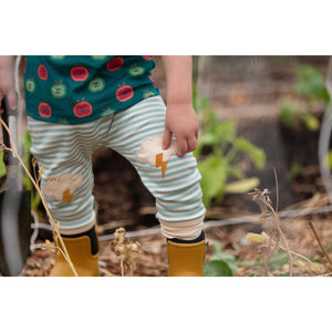 All Weather Knee Patch Striped Joggers - 1 Left Size 4-5 years-Little Green Radicals-Modern Rascals