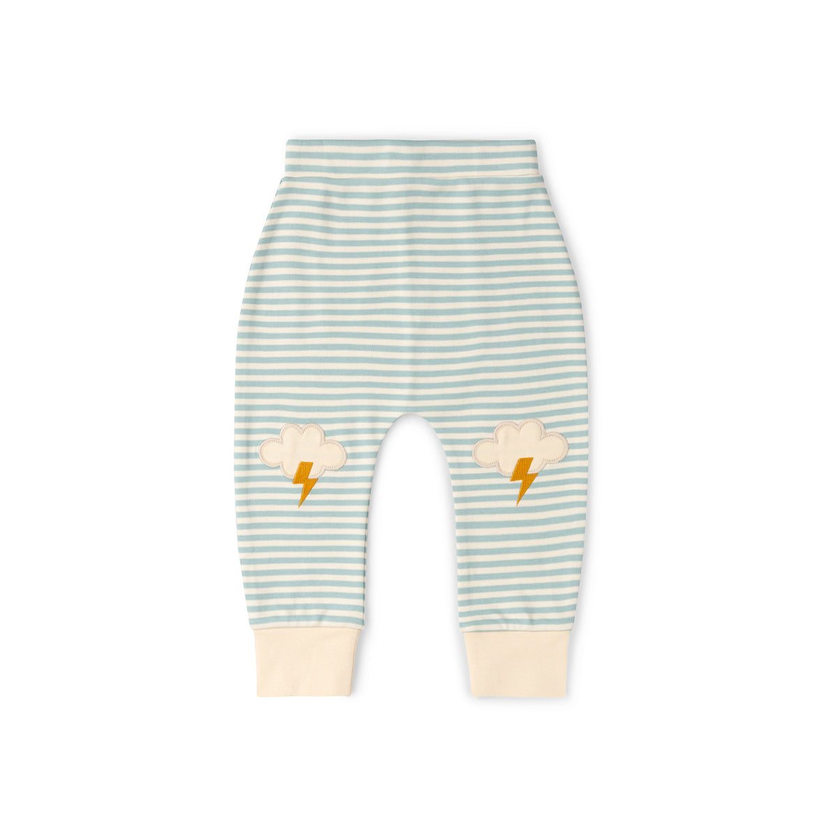 All Weather Knee Patch Striped Joggers - 1 Left Size 4-5 years-Little Green Radicals-Modern Rascals