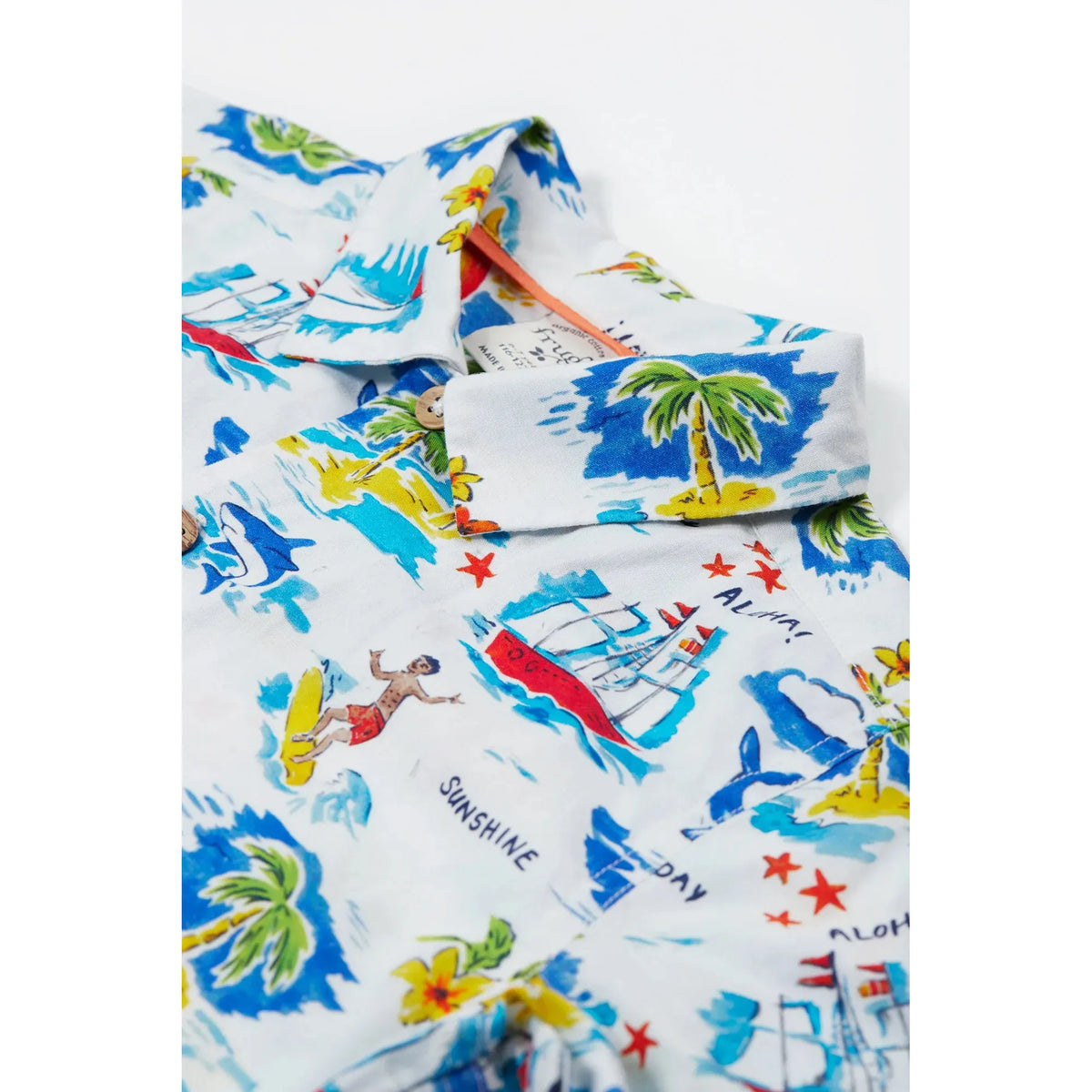 Aloha Harvey Hawaiian Shirt - 2 Left Size 6-7 & 7-8 years-Frugi-Modern Rascals