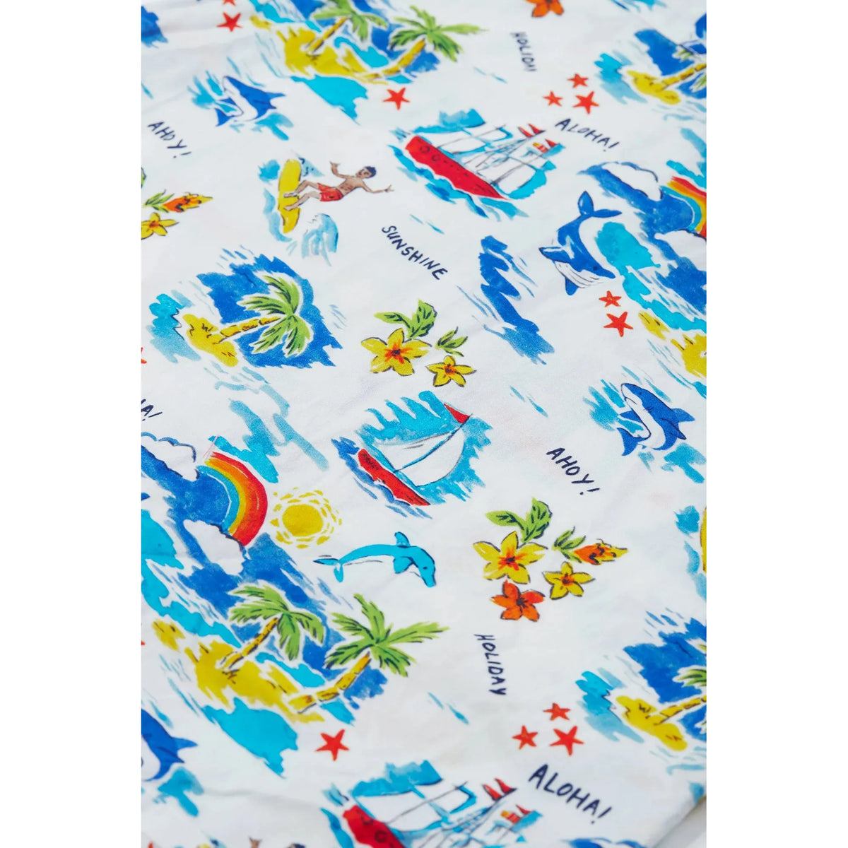 Aloha Harvey Hawaiian Shirt - 2 Left Size 6-7 & 7-8 years-Frugi-Modern Rascals