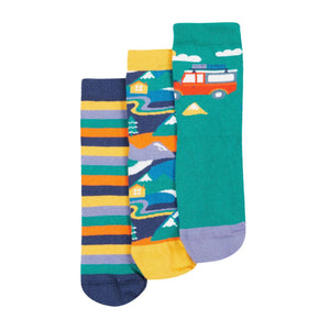 Alpine Adventures Rock My Socks -3 Pack-Frugi-Modern Rascals