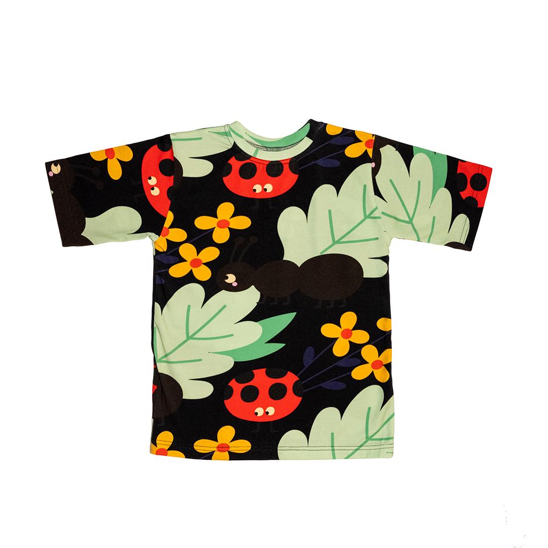 Anthill Black Short Sleeve Shirt - 1 Left Size 3-5 years-Raspberry Republic-Modern Rascals