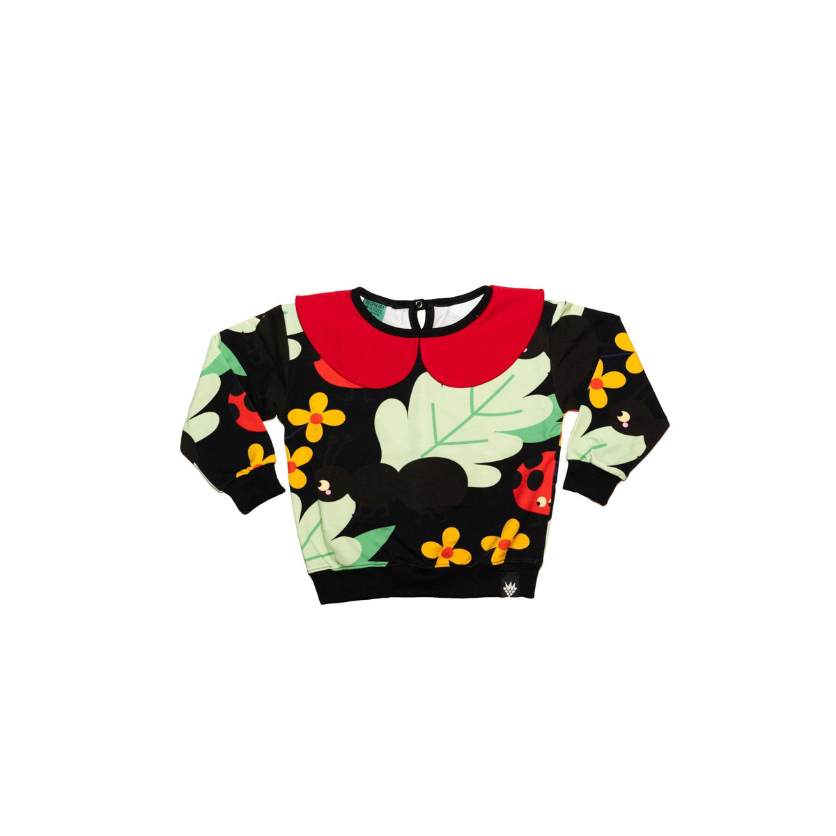 Anthill Black Sweatshirt With Collar - 1 Left Size 2-3 years-Raspberry Republic-Modern Rascals