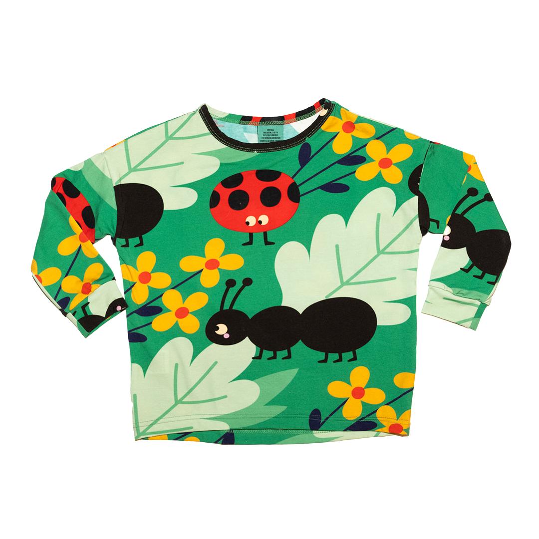 Anthill Green Long Sleeve Shirt - 2 Left Size 2-3 & 9-11 years-Raspberry Republic-Modern Rascals