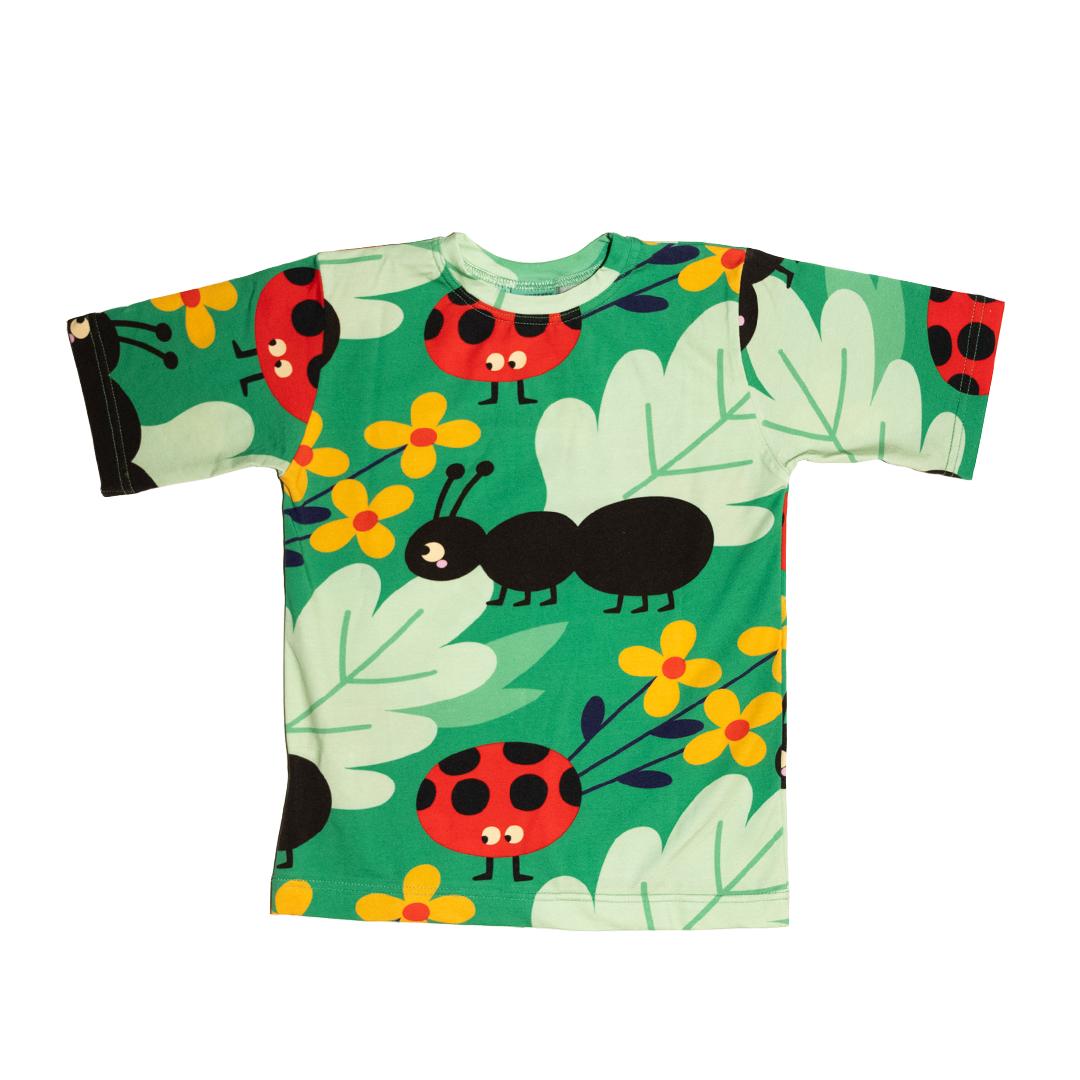 Anthill Green Short Sleeve Shirt - 1 Left Size 3-5 years-Raspberry Republic-Modern Rascals