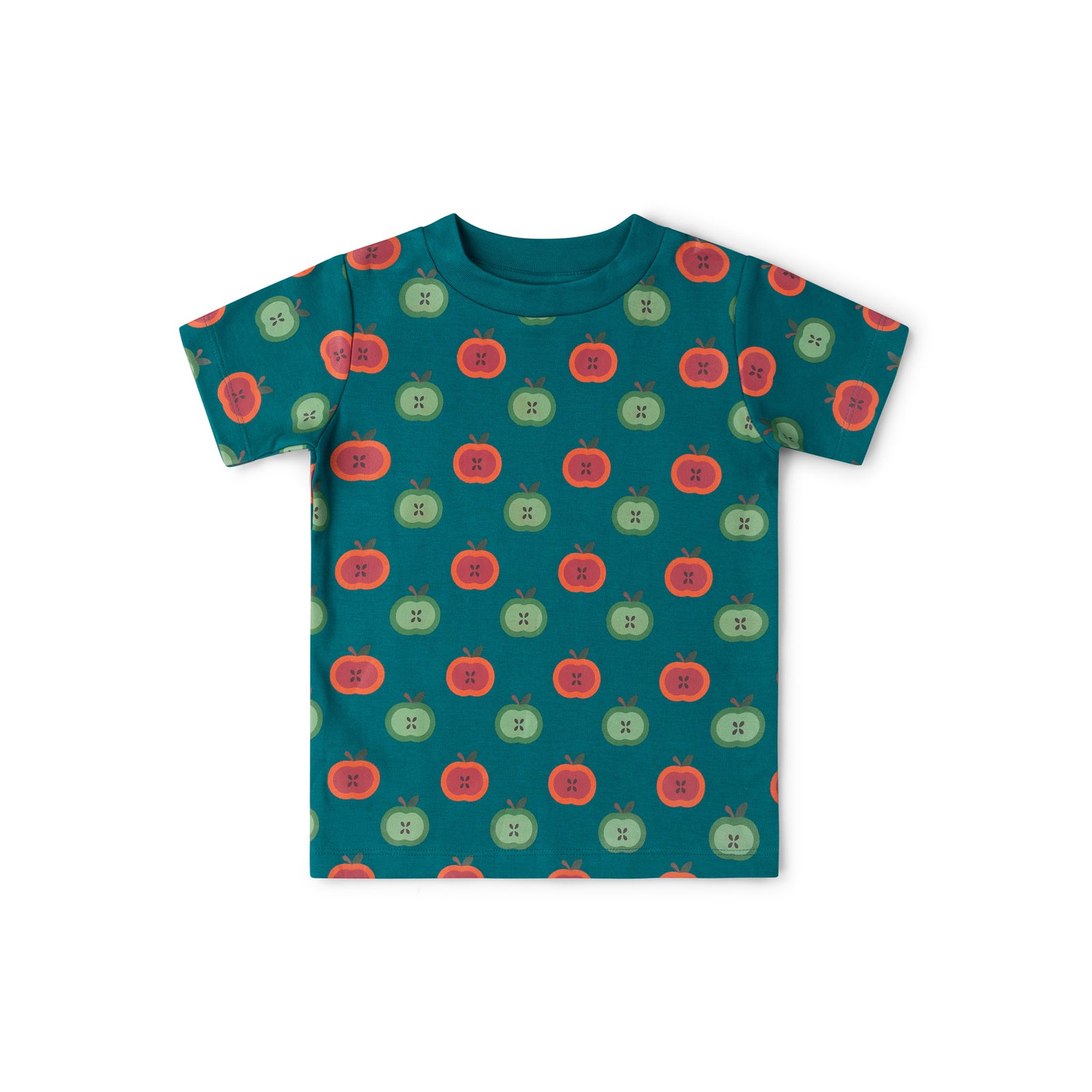 Apple Picking Short Sleeve T-Shirt - 1 Left Size 4-5 years-Little Green Radicals-Modern Rascals