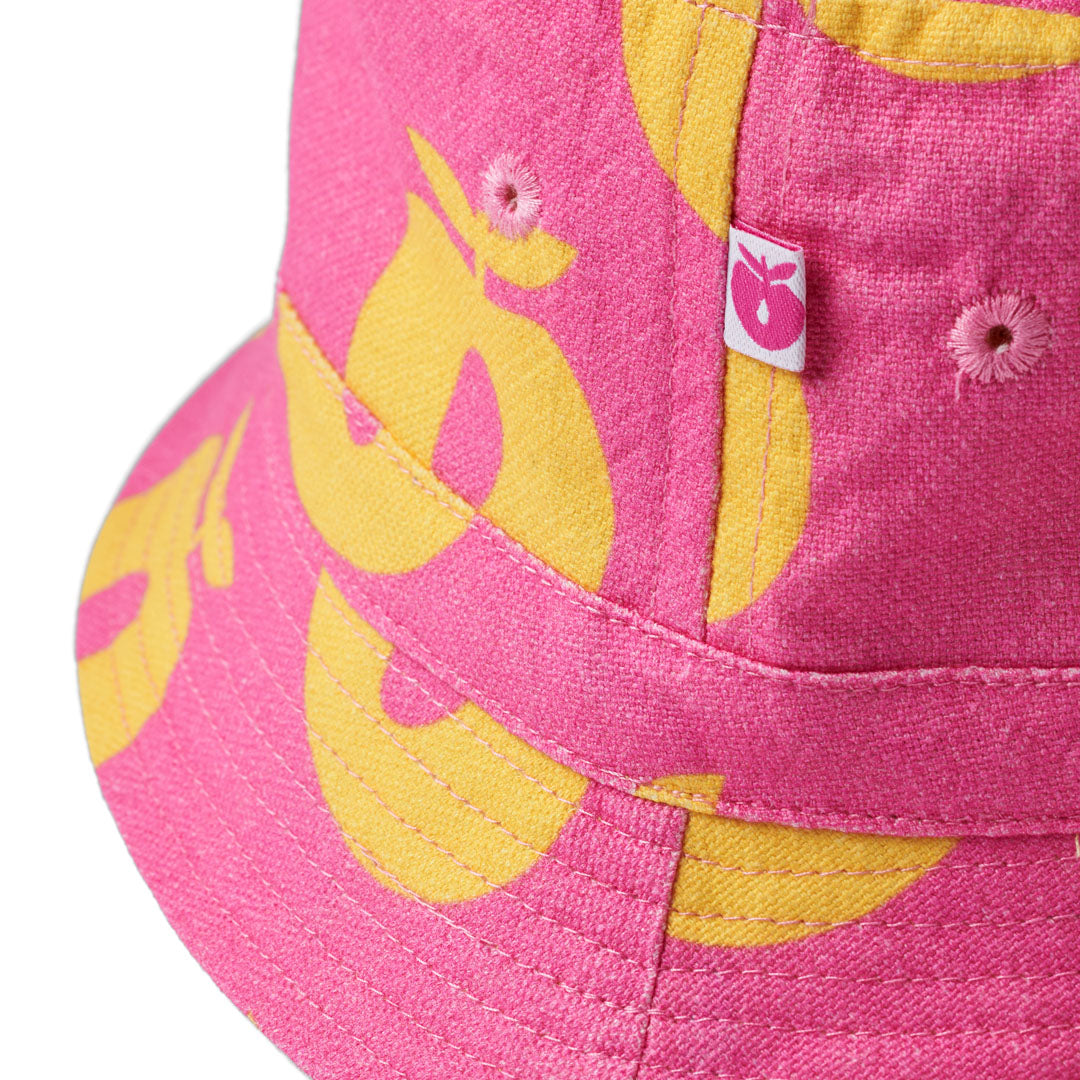 Apples Bucket Hat in Pink Fandango-Smafolk-Modern Rascals