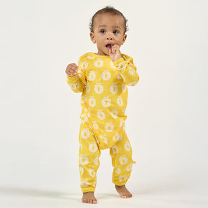 Apples Long Sleeve Long Legged Suit - Empire Yellow-Smafolk-Modern Rascals