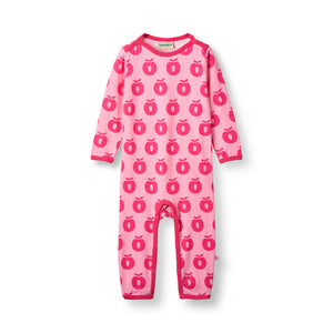Apples Long Sleeve Long Legged Suit - Pink Lilac-Smafolk-Modern Rascals