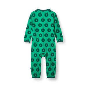 Apples Long Sleeve Long Legged Suit - Smafolk Green-Smafolk-Modern Rascals