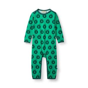 Apples Long Sleeve Long Legged Suit - Smafolk Green-Smafolk-Modern Rascals