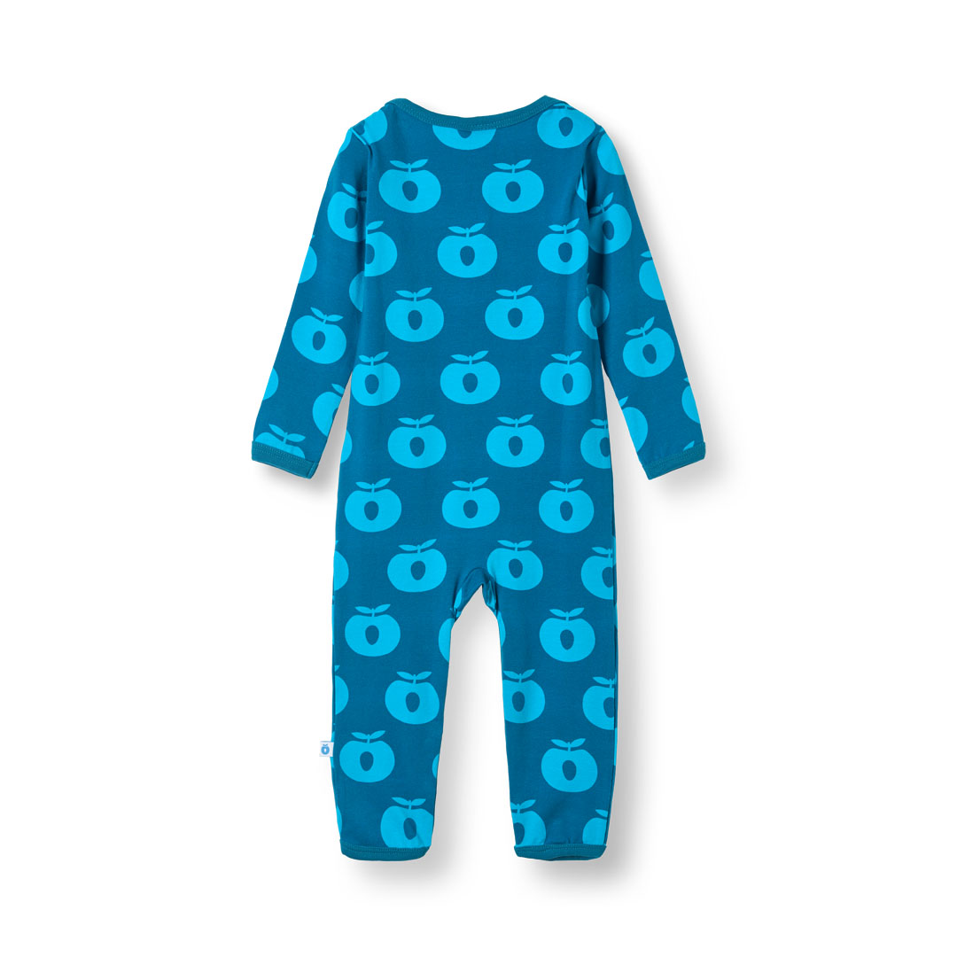 Apples Long Sleeve Long Legged Suit - Vivid Blue-Smafolk-Modern Rascals