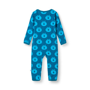 Apples Long Sleeve Long Legged Suit - Vivid Blue-Smafolk-Modern Rascals