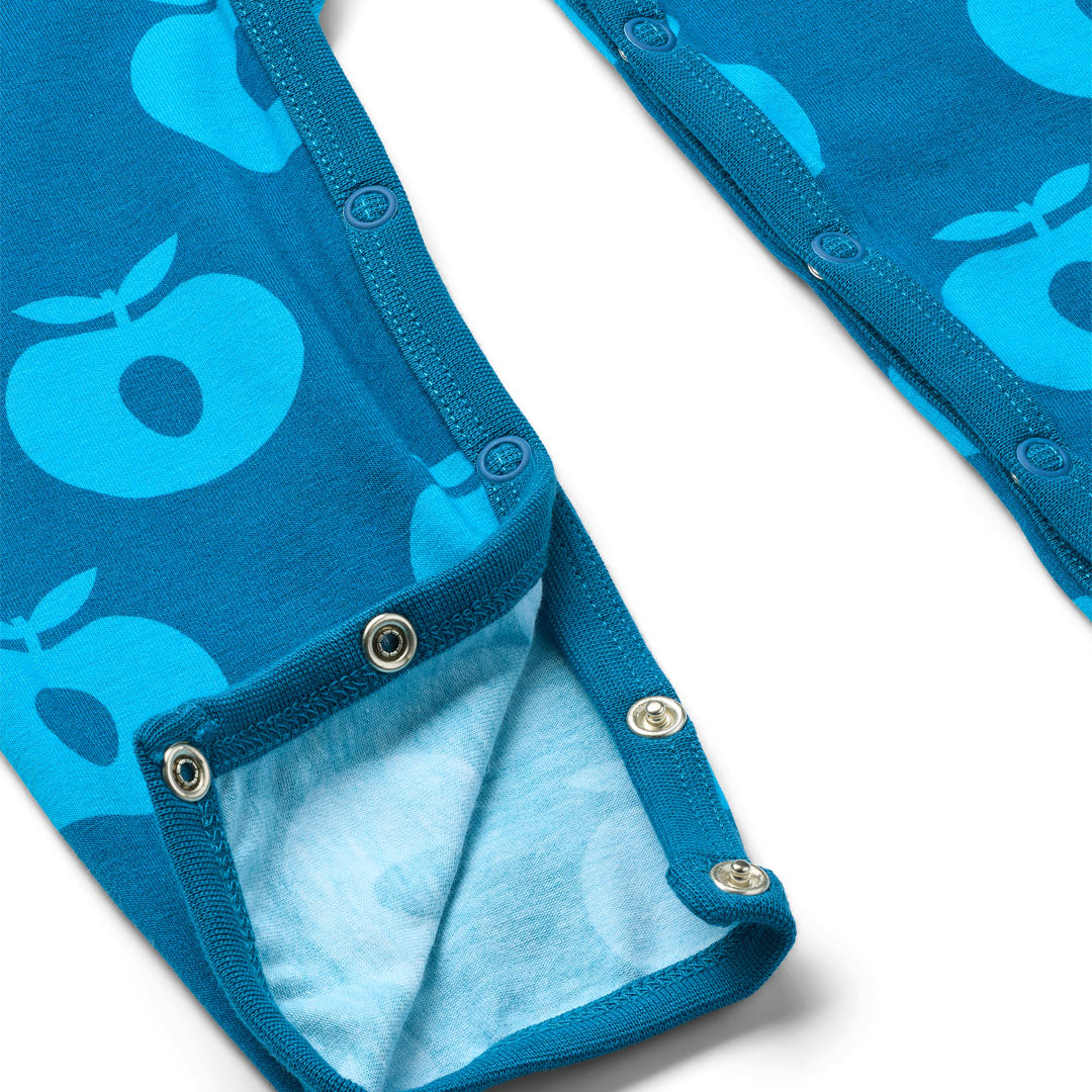 Apples Long Sleeve Long Legged Suit - Vivid Blue-Smafolk-Modern Rascals