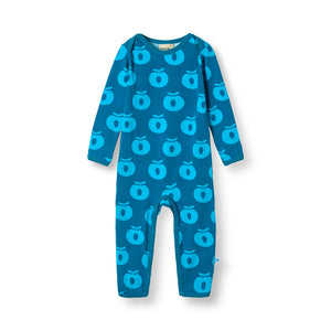 Apples Long Sleeve Long Legged Suit - Vivid Blue-Smafolk-Modern Rascals