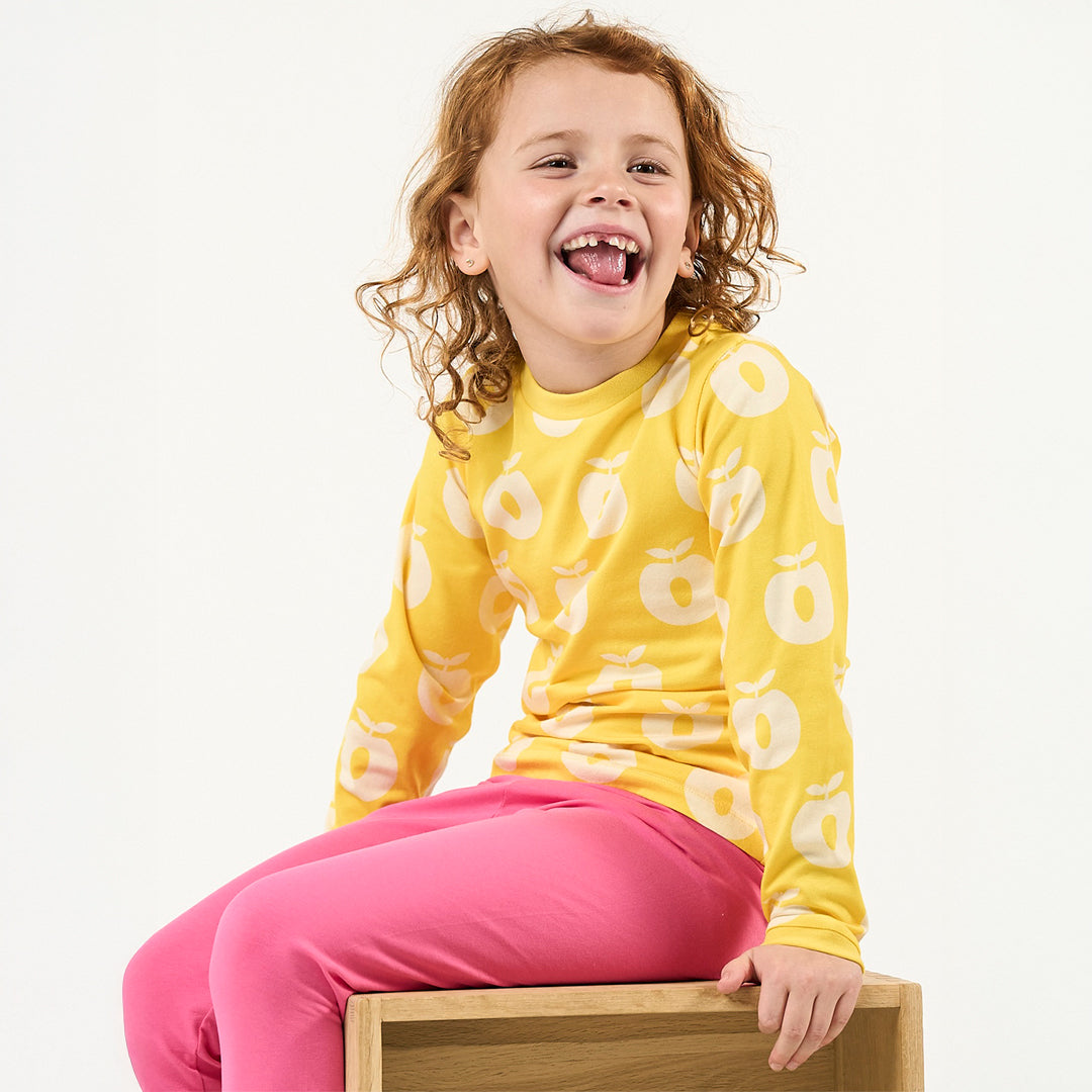 Apples Long Sleeve Shirt - Empire Yellow-Smafolk-Modern Rascals