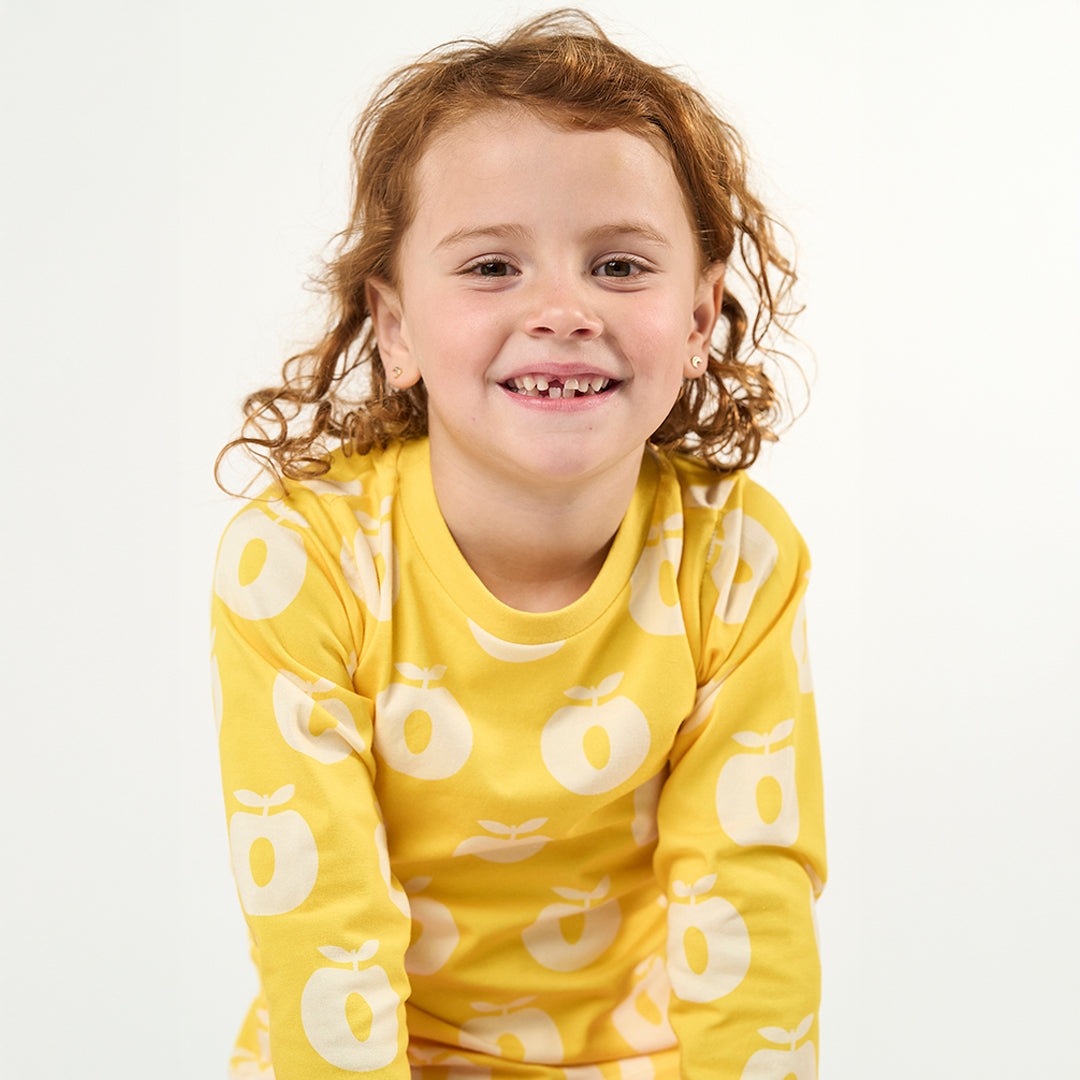 Apples Long Sleeve Shirt - Empire Yellow-Smafolk-Modern Rascals