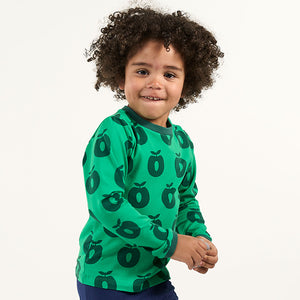 Apples Long Sleeve Shirt in Smafolk Green-Smafolk-Modern Rascals
