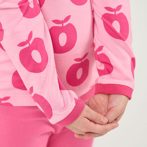 Apples Long Sleeve Shirt - Pink Lilac-Smafolk-Modern Rascals