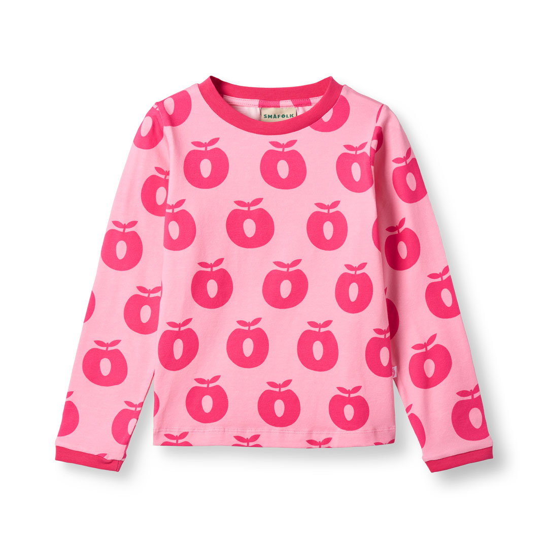 Apples Long Sleeve Shirt - Pink Lilac-Smafolk-Modern Rascals