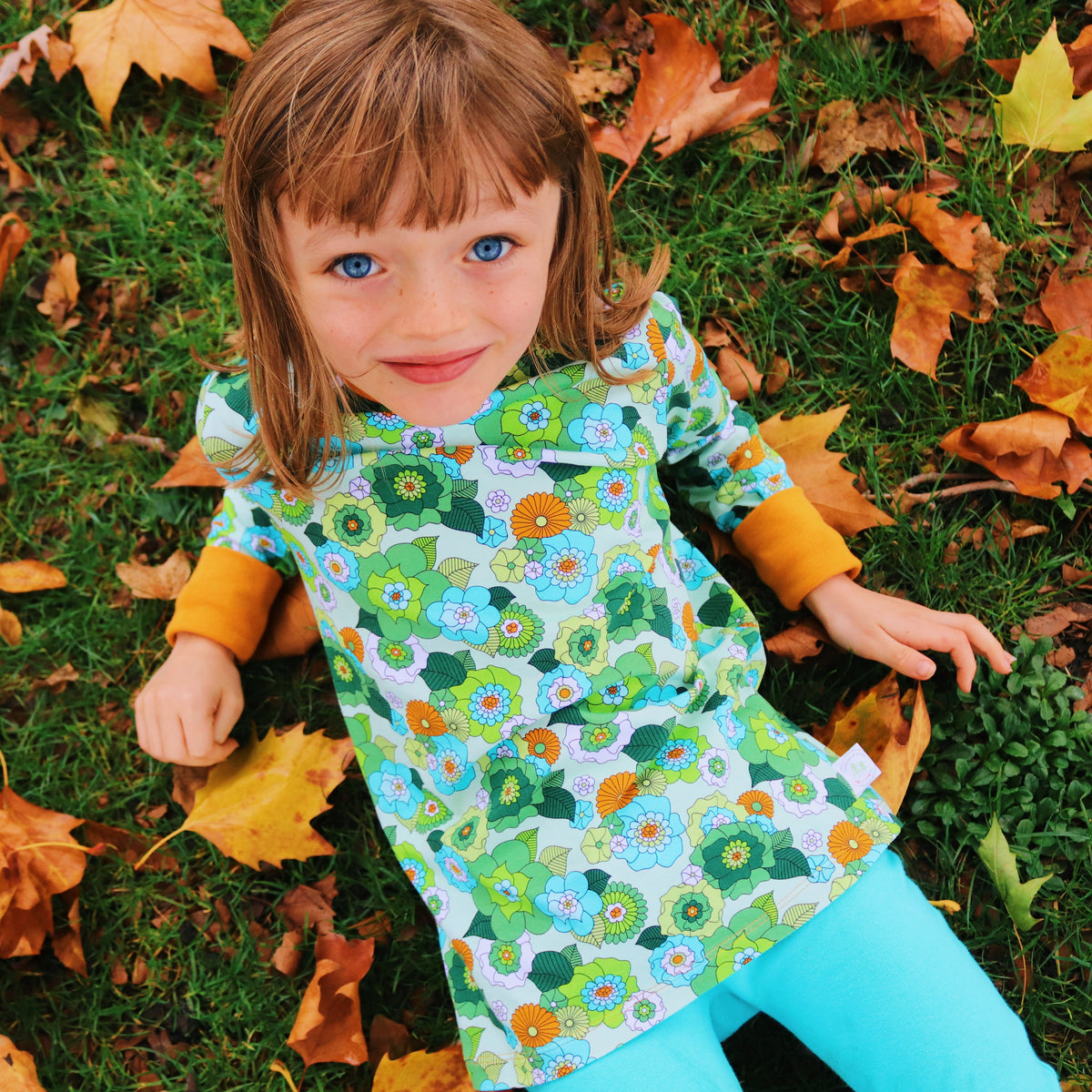 April Floral Long Sleeve Shirt-Uddevalla Barn-Modern Rascals