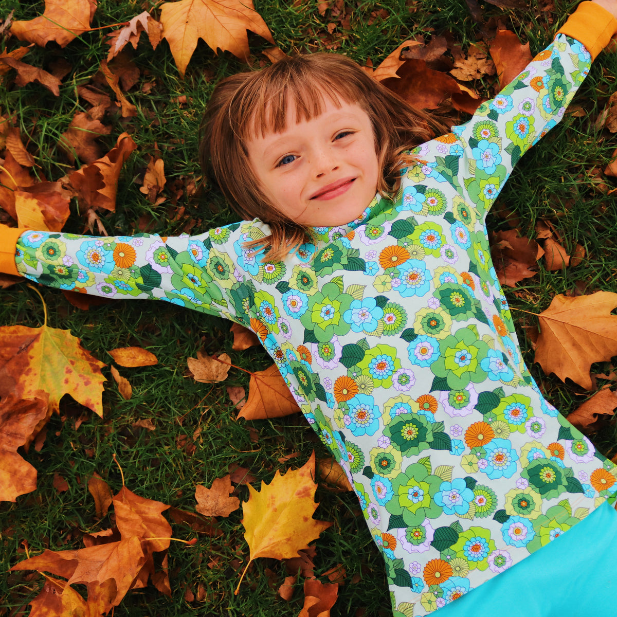 April Floral Long Sleeve Shirt-Uddevalla Barn-Modern Rascals