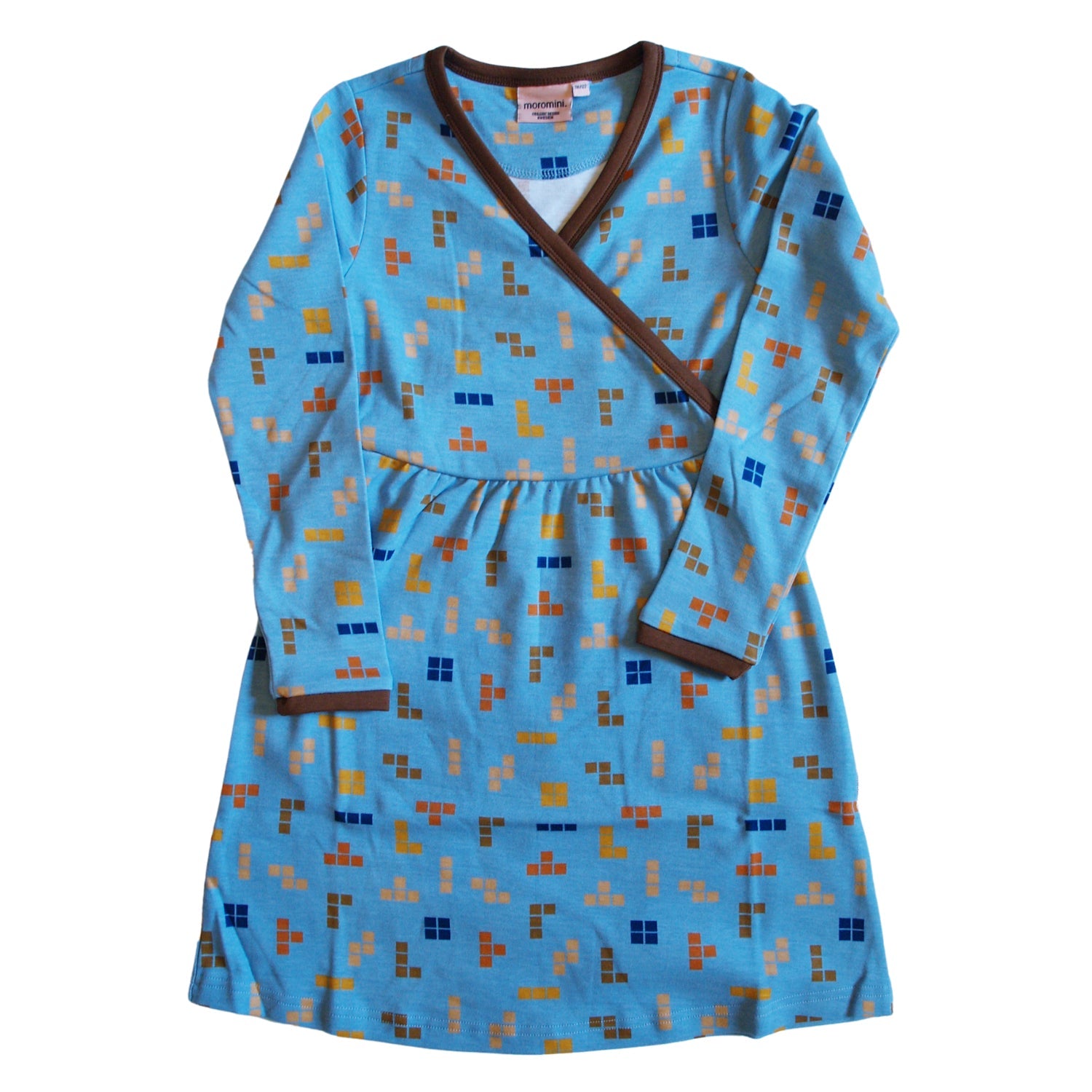 Arcade Hero Wrap-Style Long Sleeve Dress-Moromini-Modern Rascals