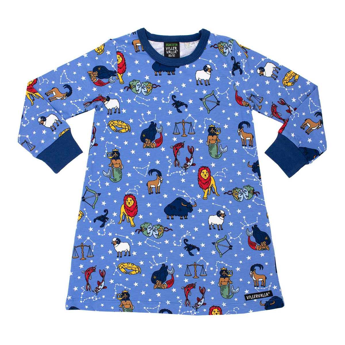 Astro Long Sleeve Dress - Nautic - 2 Left Size 2-4 & 4-6 years-Villervalla-Modern Rascals