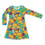 Autumn Garden - Blue Long Sleeve A-line Dress - 1 Left Size 12-13 years-Duns Sweden-Modern Rascals