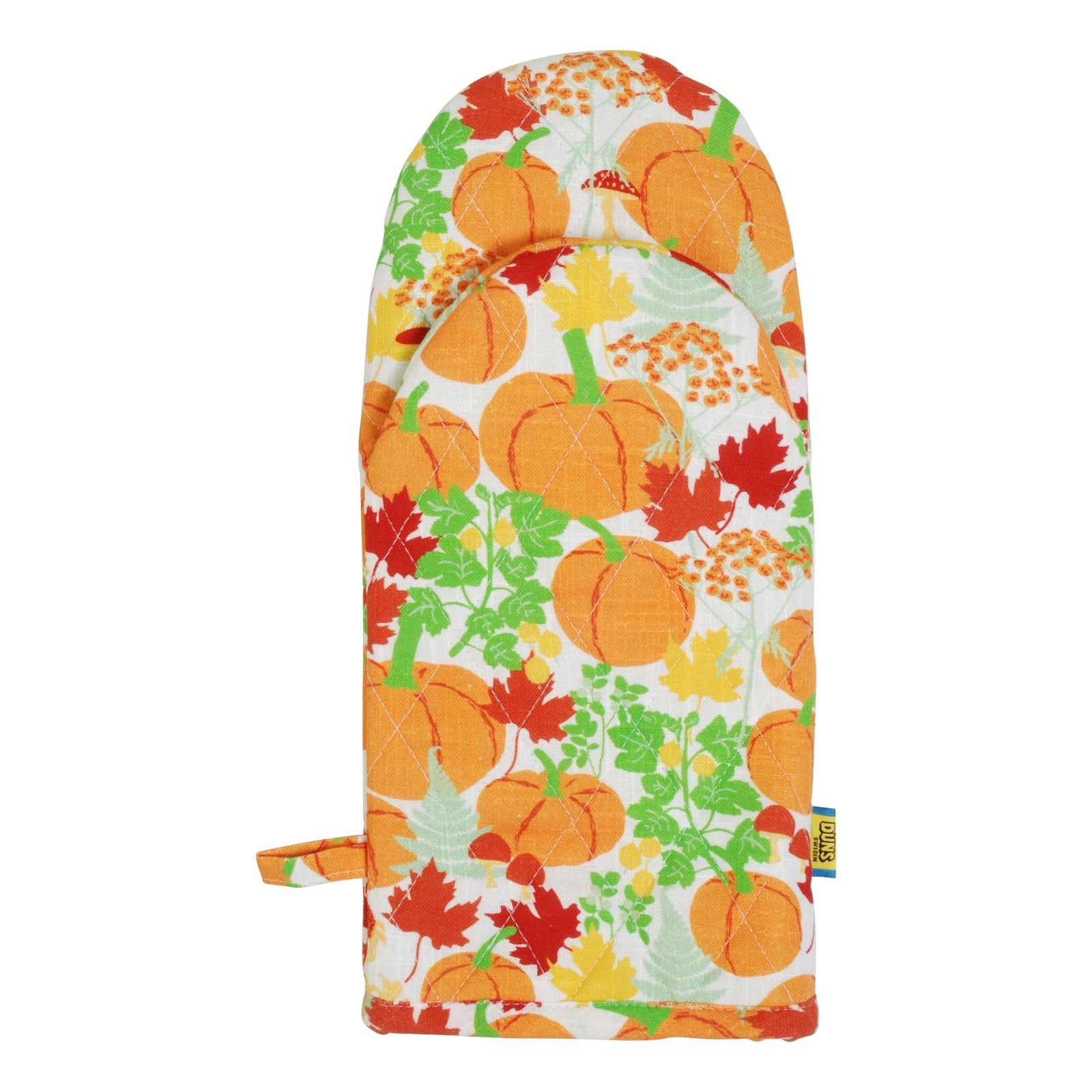 Autumn Garden Oven Mitt (single - cotton/linen blend)-Duns Sweden-Modern Rascals