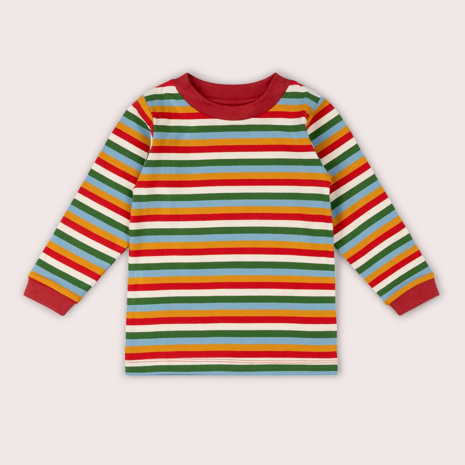 Autumn Rainbow Striped Long Sleeve T-Shirt - 2 Left Size 2-3 & 3-4 years-Little Green Radicals-Modern Rascals