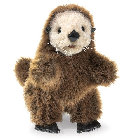 Baby Sea Otter Hand Puppet-Folkmanis Puppets-Modern Rascals