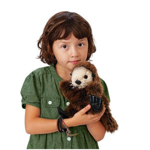 Baby Sea Otter Puppet-Folkmanis Puppets-Modern Rascals