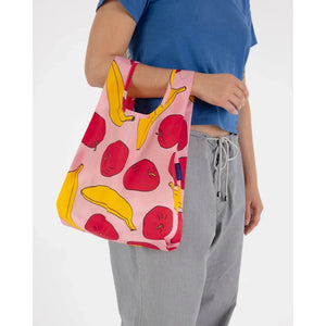 Baggu - Baby Bag - Light Pink Apples & Bananas-Baggu-Modern Rascals