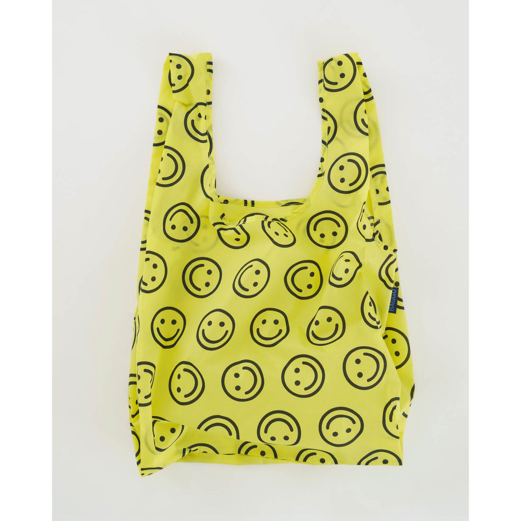 Standard Yellow Happy Reusable Bag by Baggu Modern Rascals