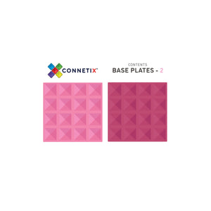Base Plate Pack in Pink & Berry - 2 Pieces-Connetix-Modern Rascals