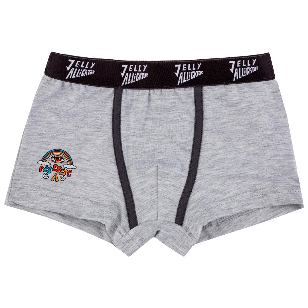 Basic Boxers - Grey - 2 Left Size 2-3 & 3-5 years-Jelly Alligator-Modern Rascals