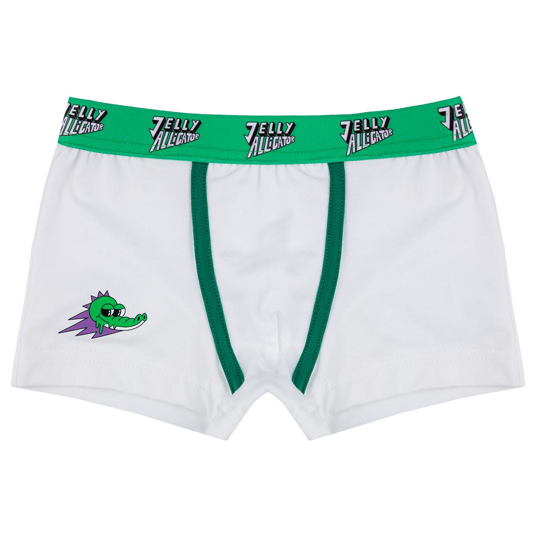 Basic Boxers - White - 1 Left Size 3-5 years-Jelly Alligator-Modern Rascals